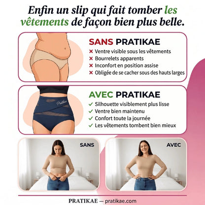 Culotte gainante taille haute — ventre plat sans coutures
