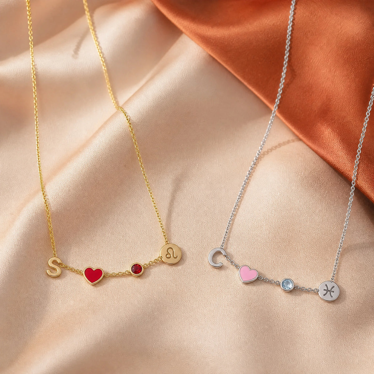 Collier Cœur Personnalisé avec Initiale