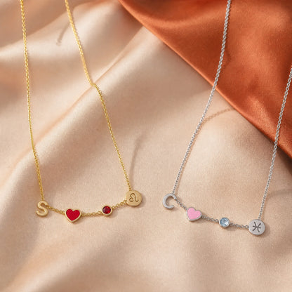 Collier Cœur Personnalisé avec Initiale