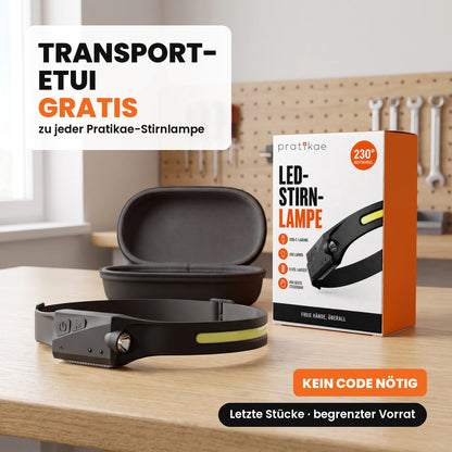 LED-Stirnlampe mit Weitwinkel