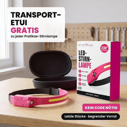 LED-Stirnlampe mit Weitwinkel