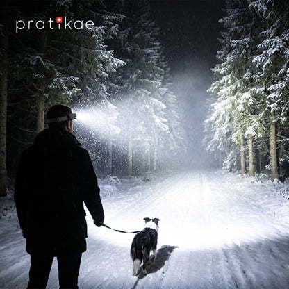 Lampe frontale LED grand angle