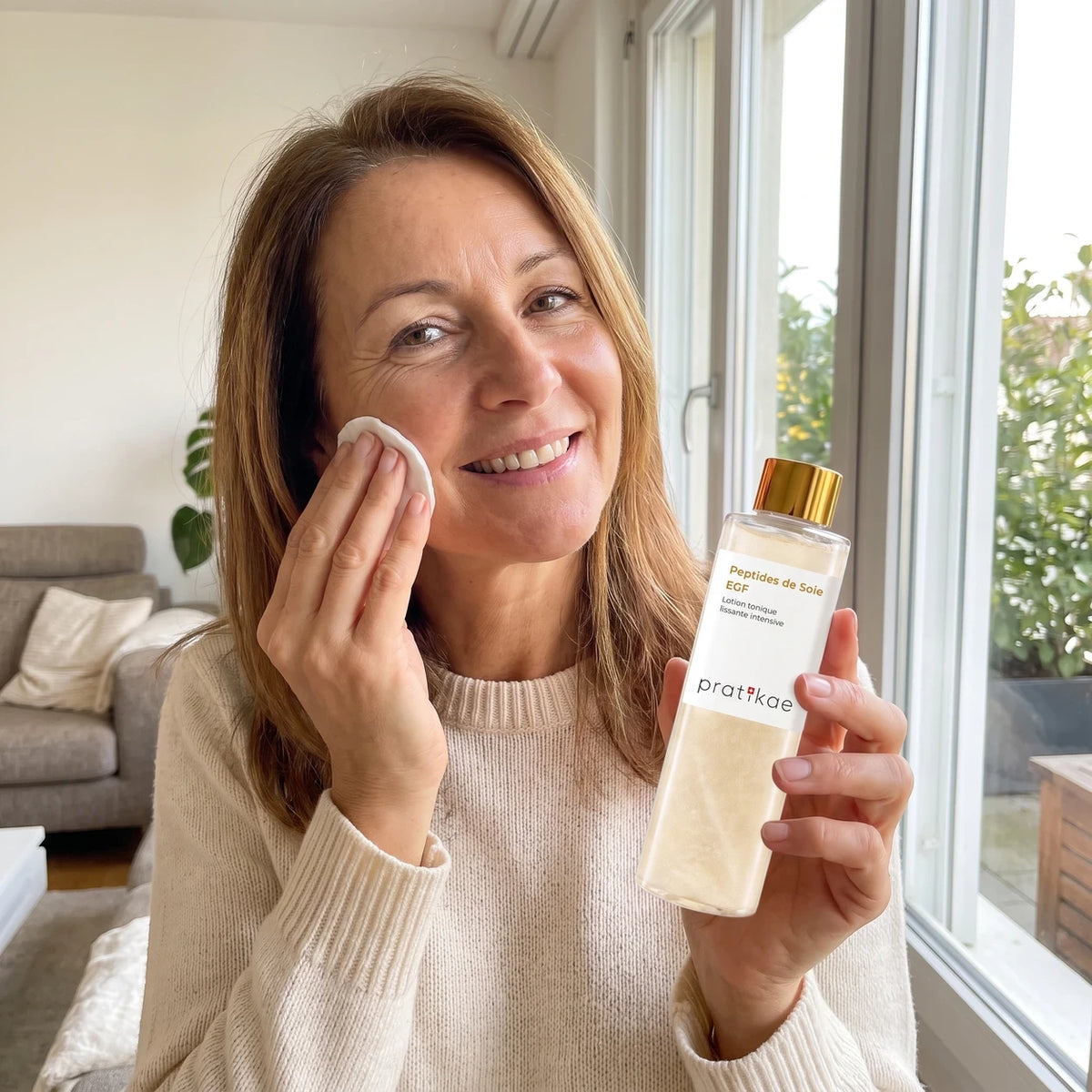 Lotion tonique aux peptides de soie Pratikae