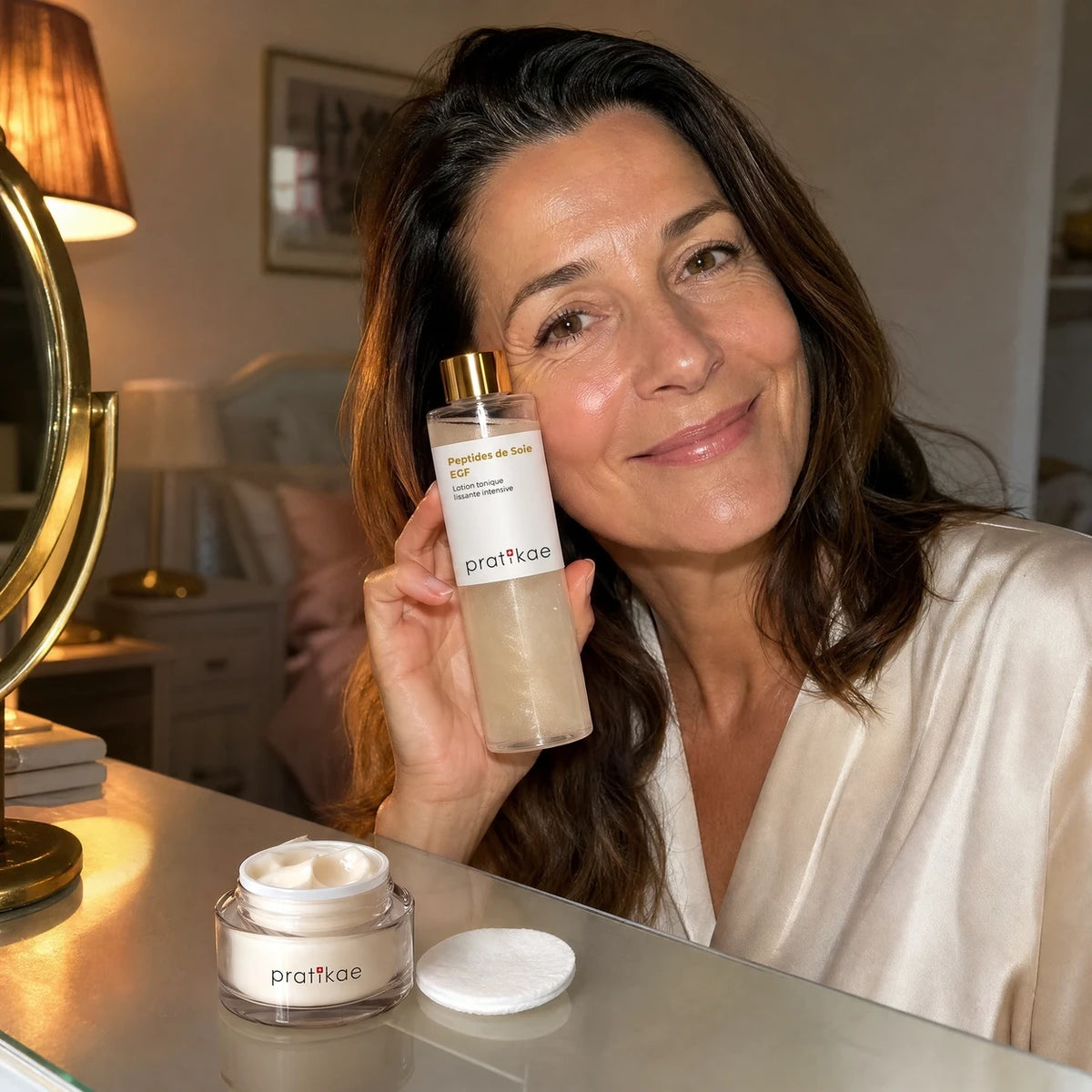 Lotion tonique aux peptides de soie Pratikae
