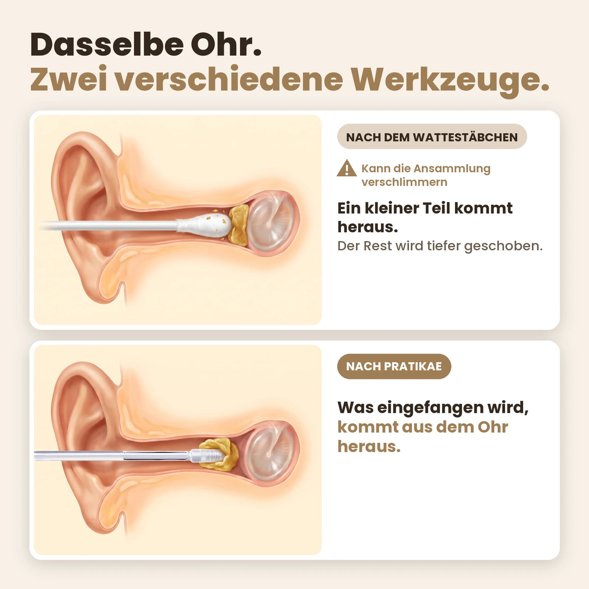 Nettoyeur d'oreilles adhésif – slide 09 DE