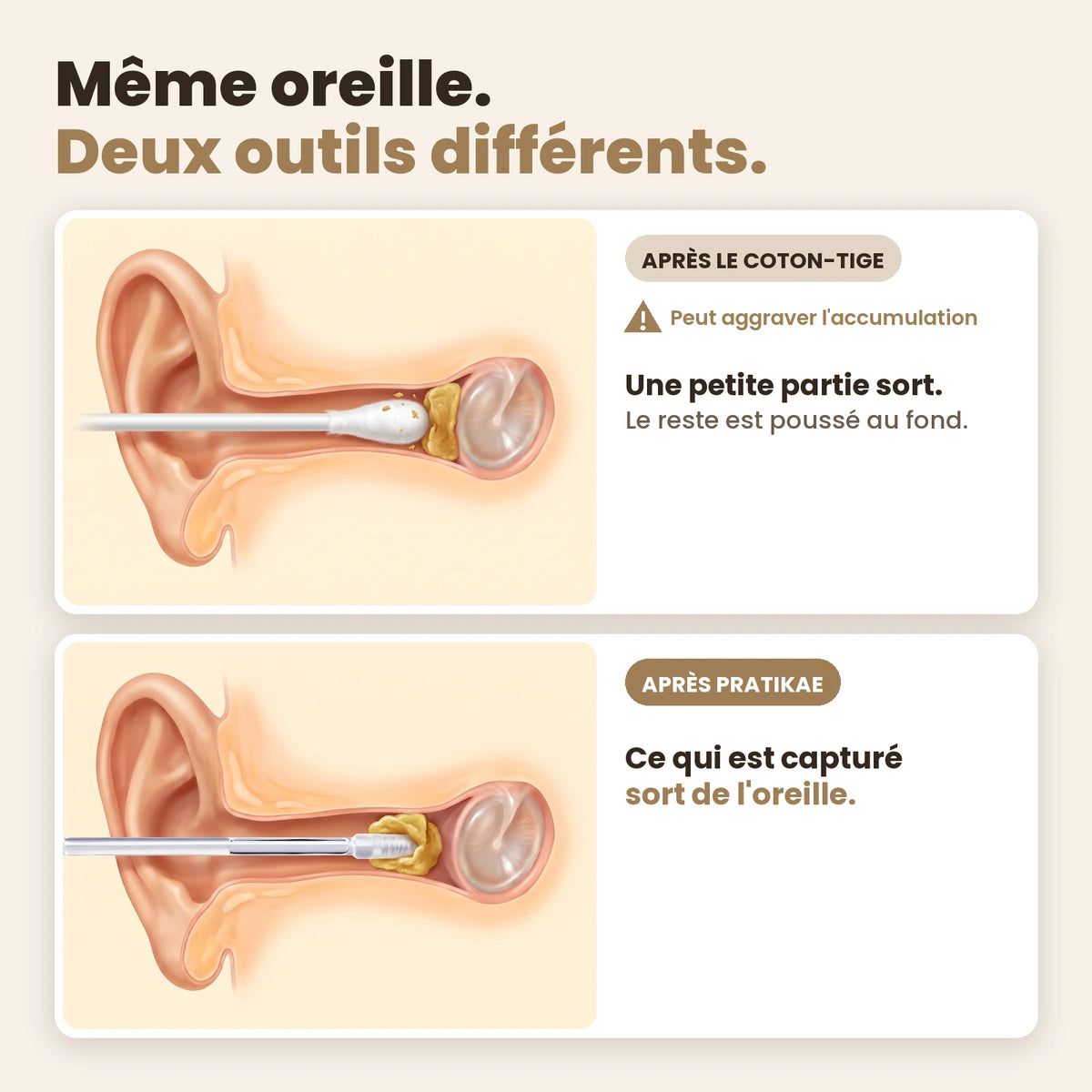 Nettoyeur d'oreilles adhésif – slide 09 FR