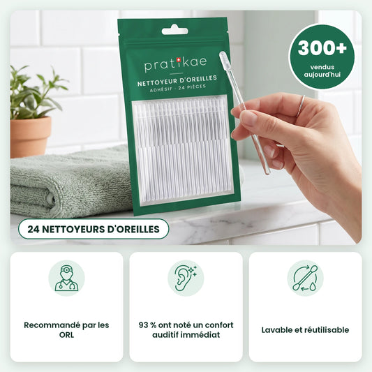 Nettoyeur d'oreilles adhésif – slide 01 FR