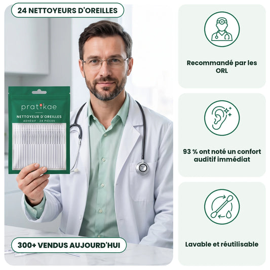 Nettoyeur d'oreilles adhésif