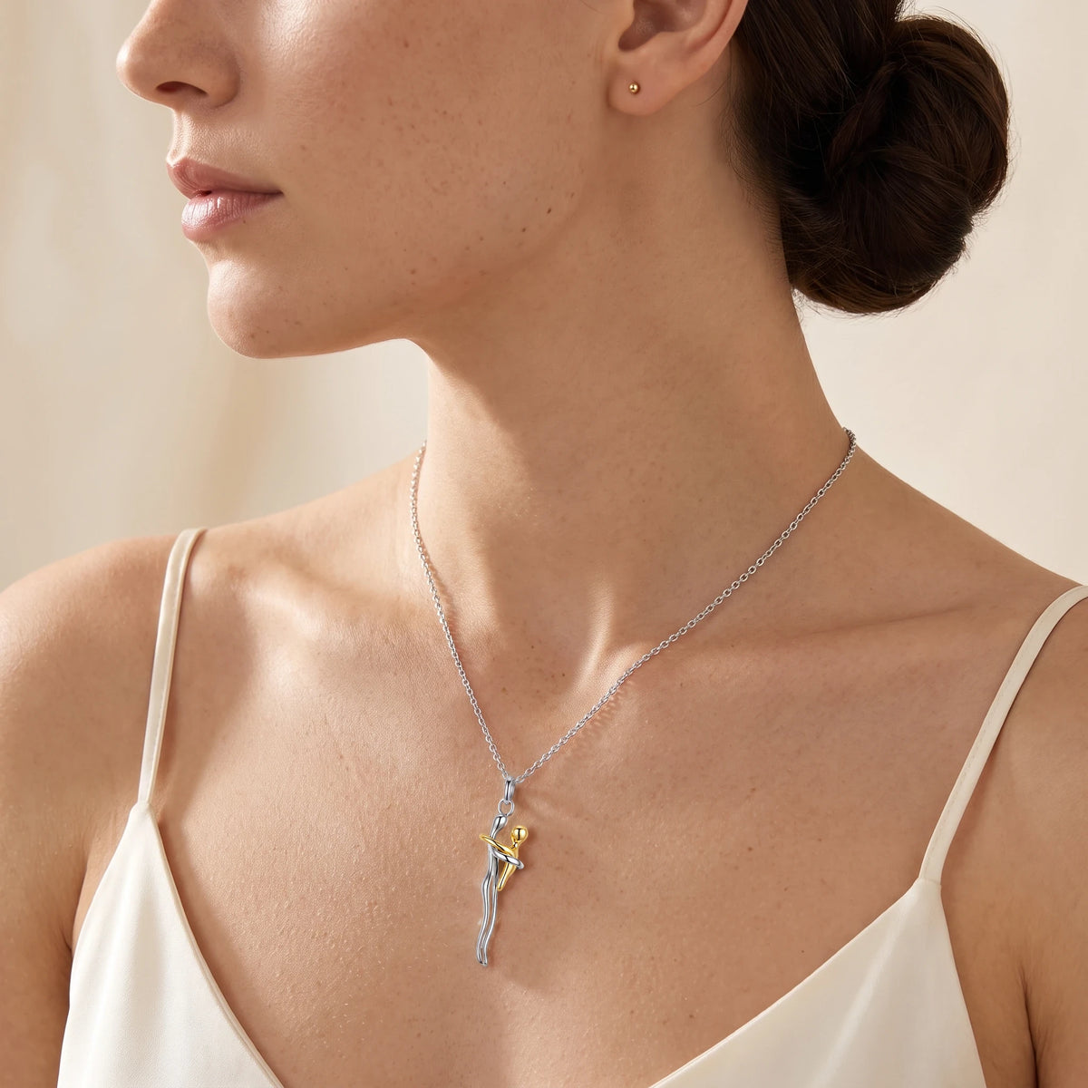 Collier Père et Fille porté