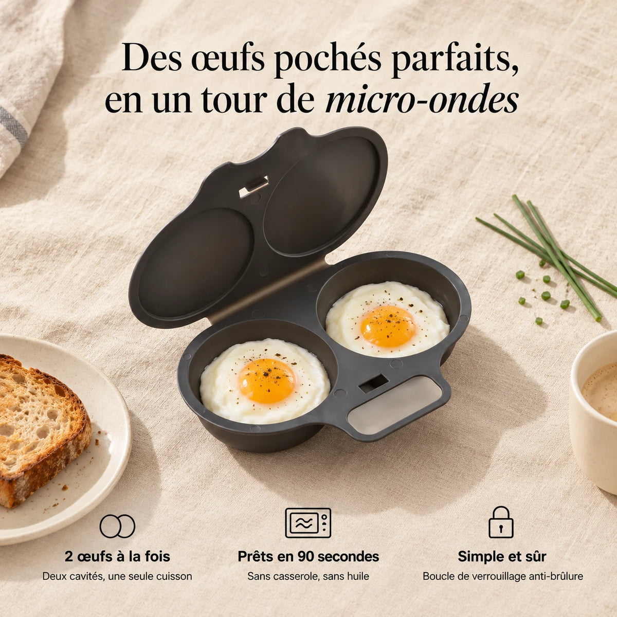 Pocheur à œufs micro-ondes 03 FR