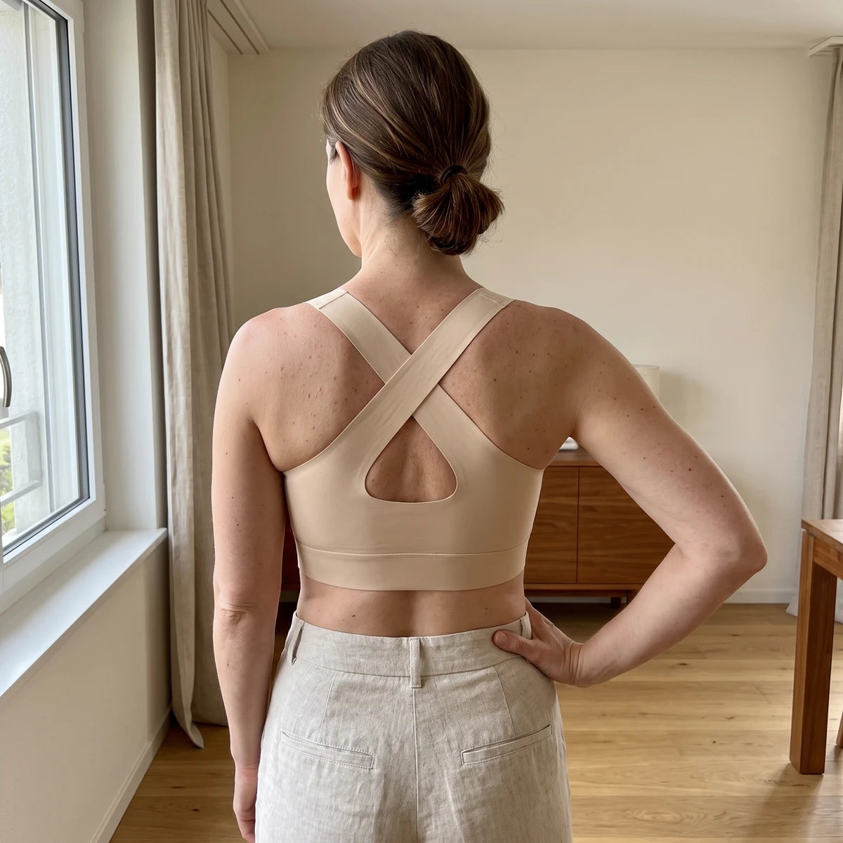 Soutien-gorge posture dos croisé en X